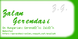 zalan gerendasi business card